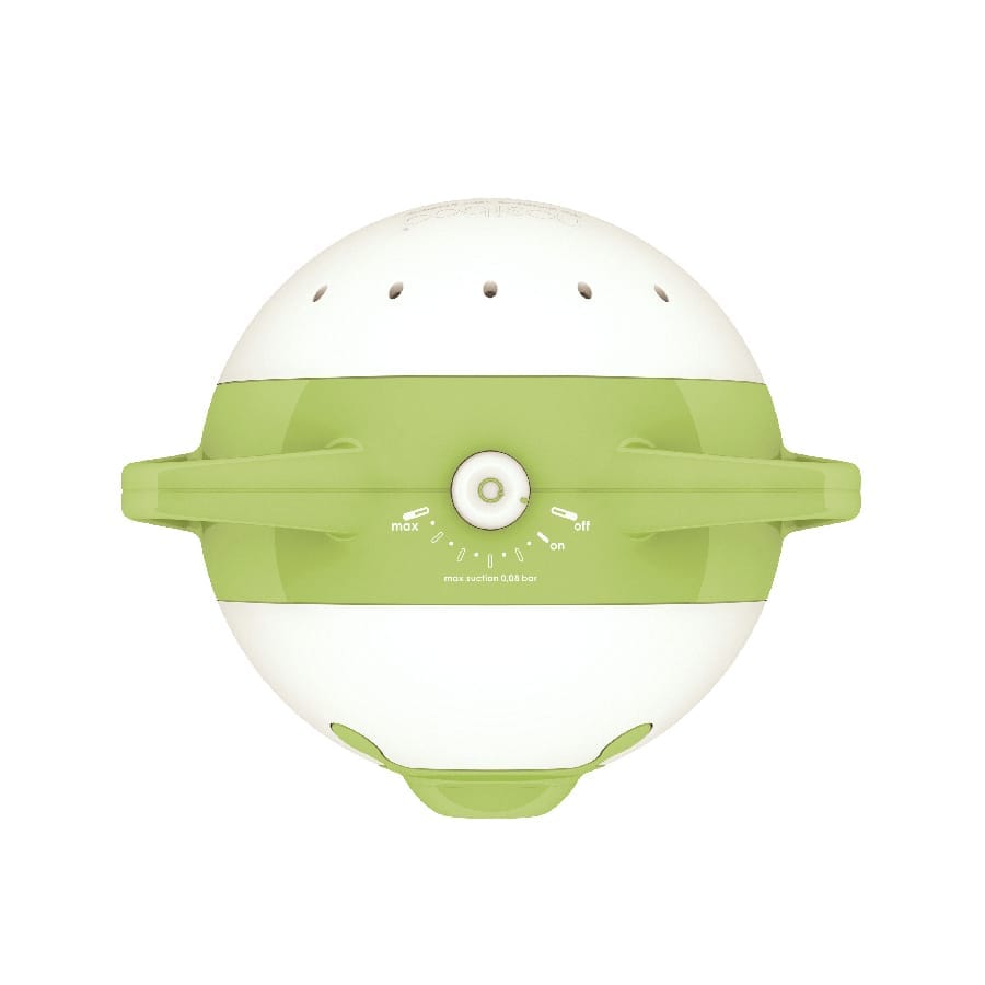 Aspiratore nasale elettrico Nosiboo Pro2 per bambini per liberare i nasini tappati: verde, vista dall'alto
